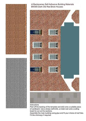 id Backscenes Dark Old Red Brick Houses (BM305)