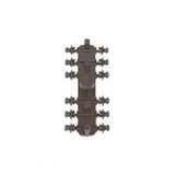 sommerfeldt 197 24 x insulators brown 3 6 x 3 8mm