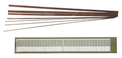 Heki 6520 HO Metal Railings, 60 poles, 20 Copper Wires 20cm