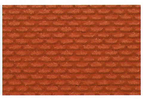 Heki 70032 HO TT Brick Wall 28 x 14 cm x2