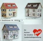 Heki 10010 3 Town Houses Card Kits