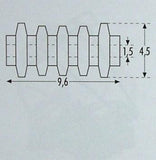 sommerfeldt 851 24 x o insulator brown 4 5 x 9 6mm